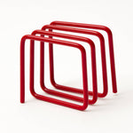 Letter rack in ruby red