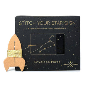 
            
                Load image into Gallery viewer, Coin Purse Stitch Your Zodiac Sign in Black
            
        