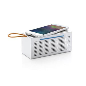 Wireless charger speaker by XD design in silver