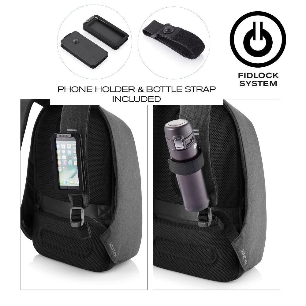 
            
                Load image into Gallery viewer, Backpack Bobby Pro anti-theft in black
            
        