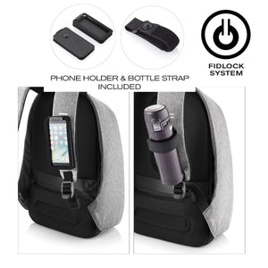 Backpack Bobby Pro anti-theft in grey