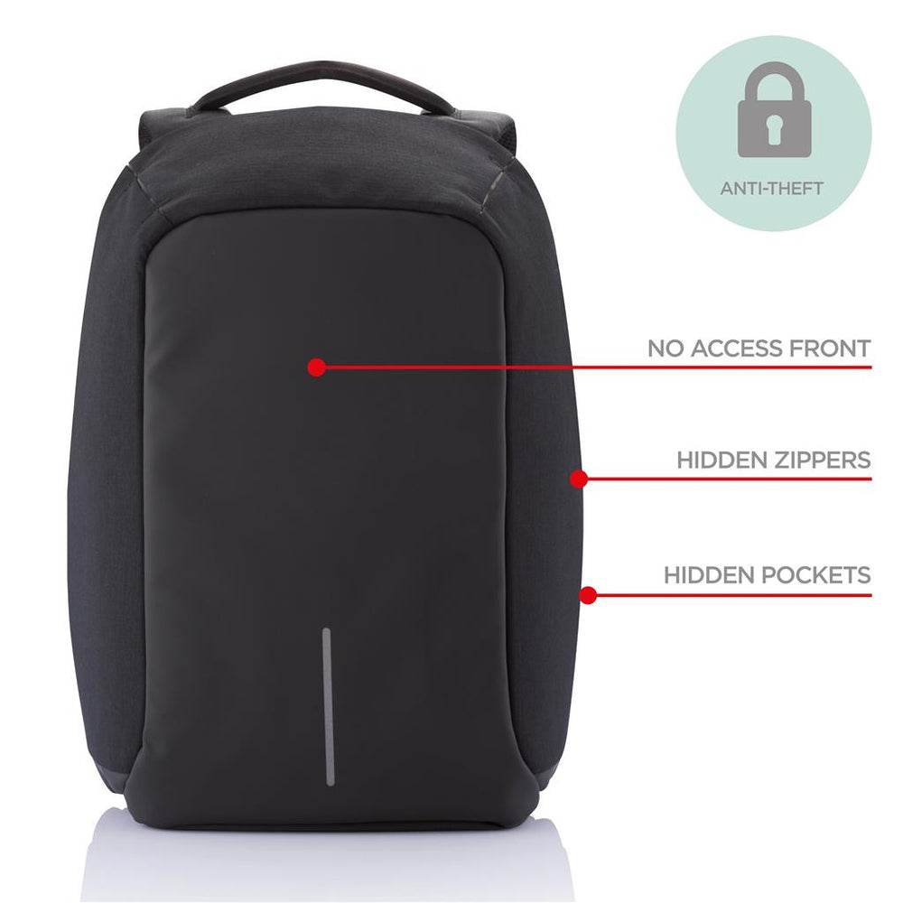 Bobby Anti-theft backpack all black