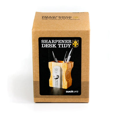 Sharpener Desk Tidy - Light Wood