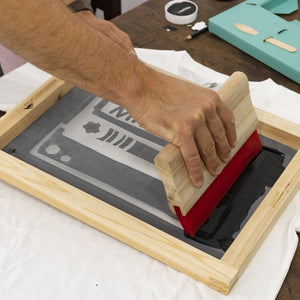 Screen Printing Kit Wooden and Blue