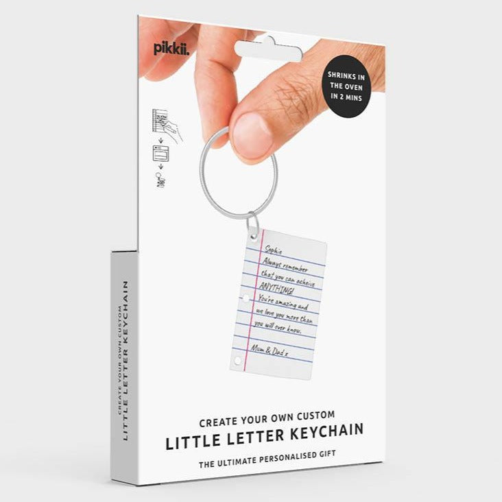 LITTLE LETTER DIY SHRINK KEYRING KIT