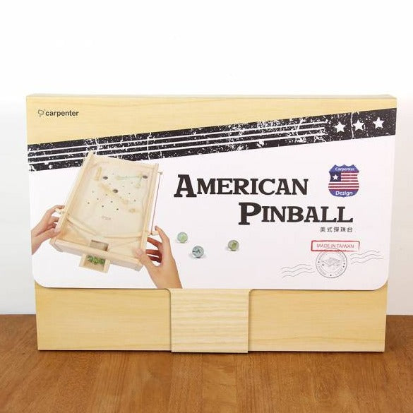 Pinball Wooden Game Classic American Mini Table Top Pin Ball Game