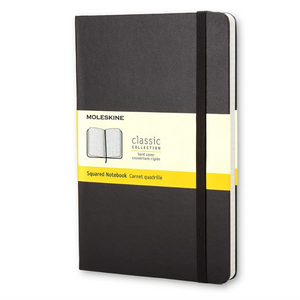 Moleskine Notebook Pocked-Sized Squared Hardback with Closure Black