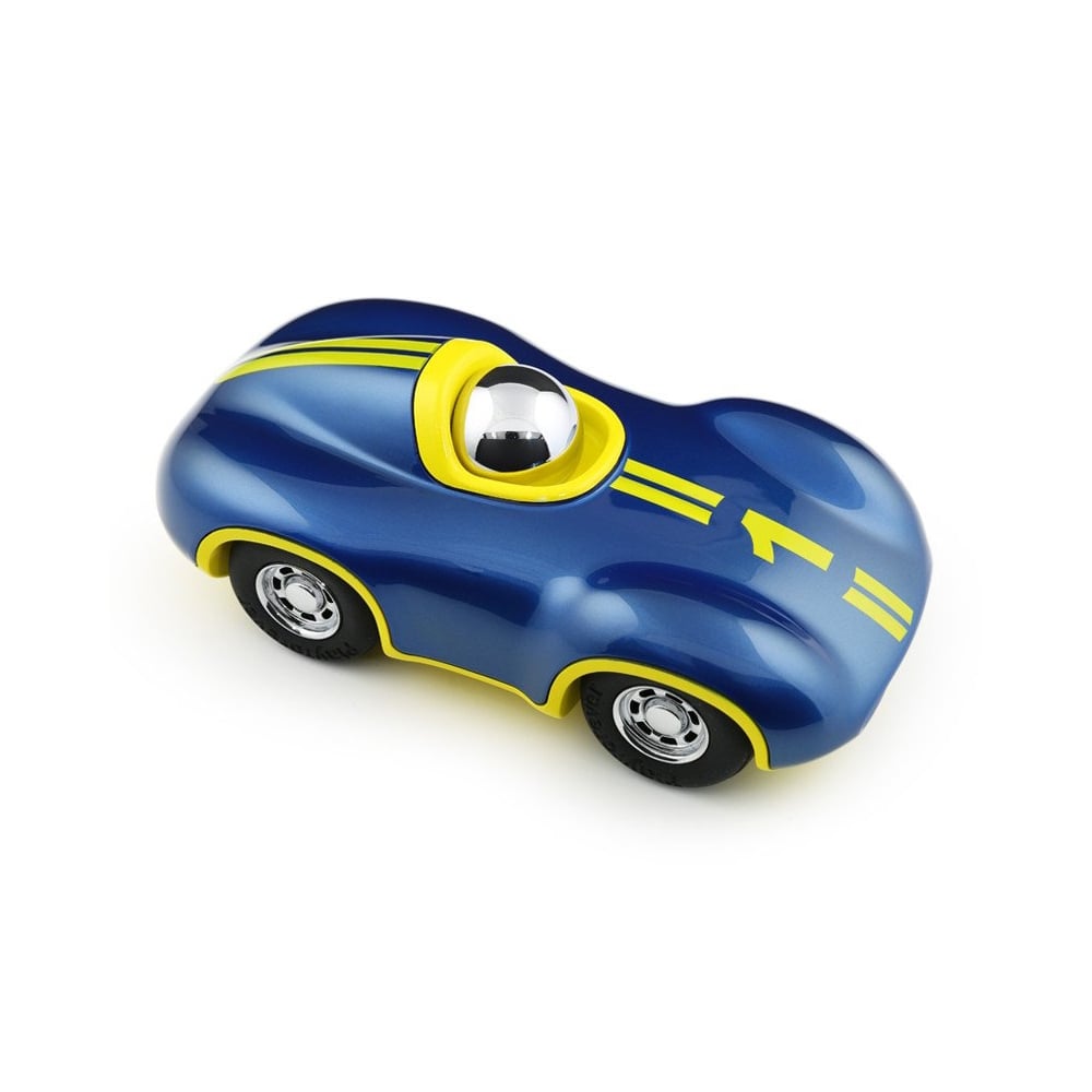 
            
                Load image into Gallery viewer, Toy Car Boys in Blue with Yellow Stripes
            
        