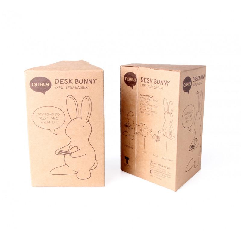 Tape Dispenser Desk Bunny in Black