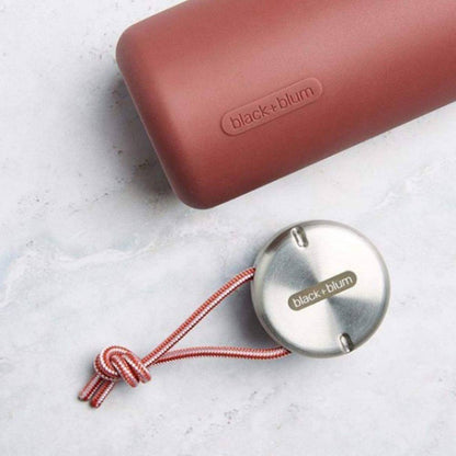 Water Bottle Glass Leak Proof Lightweight with Burgundy Purple Protective Sleeve 600ml