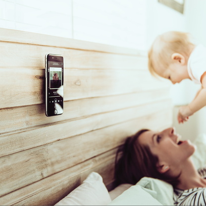 Multi-surface mobile phone mount hands-free PopSockets in black