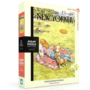 Jigsaw Puzzle New Yorker to Fetch or Not to Fetch - 500 Piece. John Cuneo