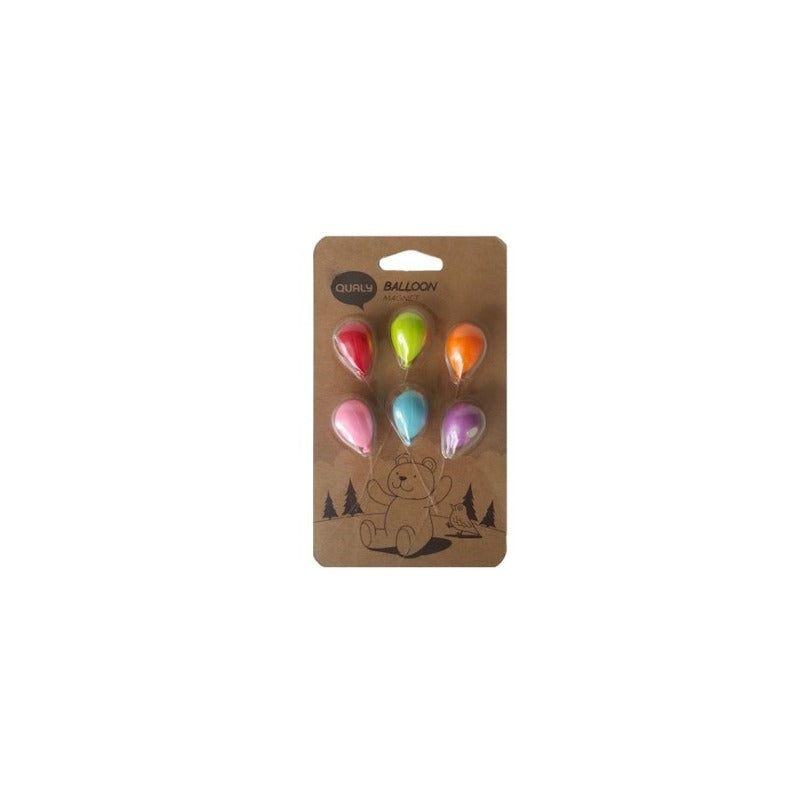 Balloon magnets set of 6 in multicolour