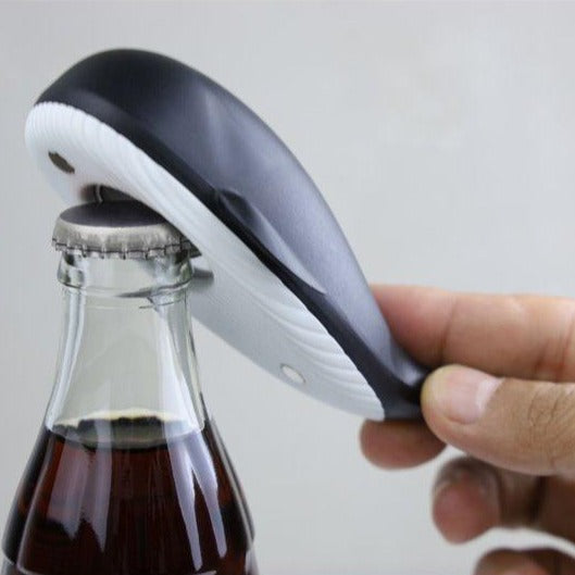 Bottle Opener Moby Whale Qualy Black