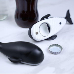 Bottle Opener Moby Whale Qualy Black