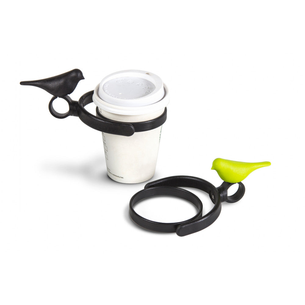 Bicycle Drink Holder Bike Cup Holder Bird in Green