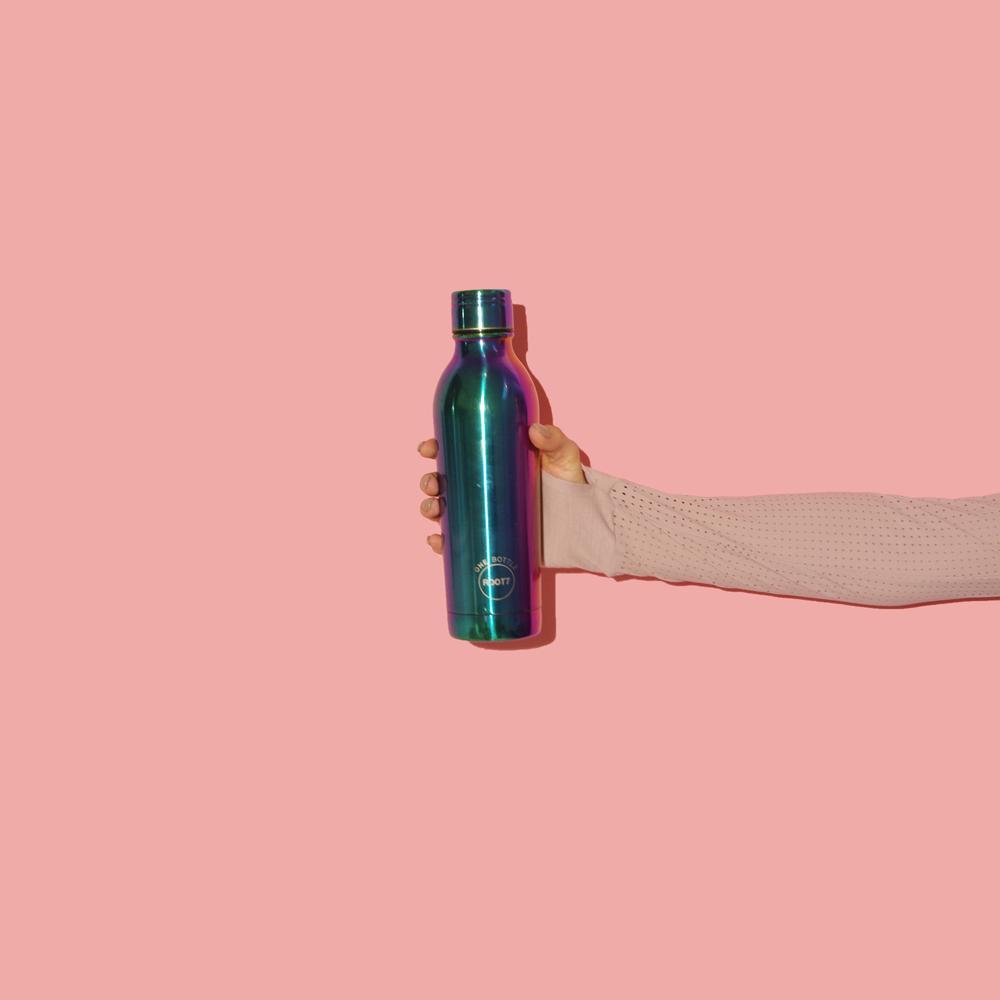 Water Bottle Insulated Leak Proof Double Walled 500ml in Rainbow Colour