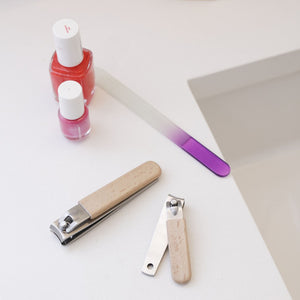 Wood nail clipper set