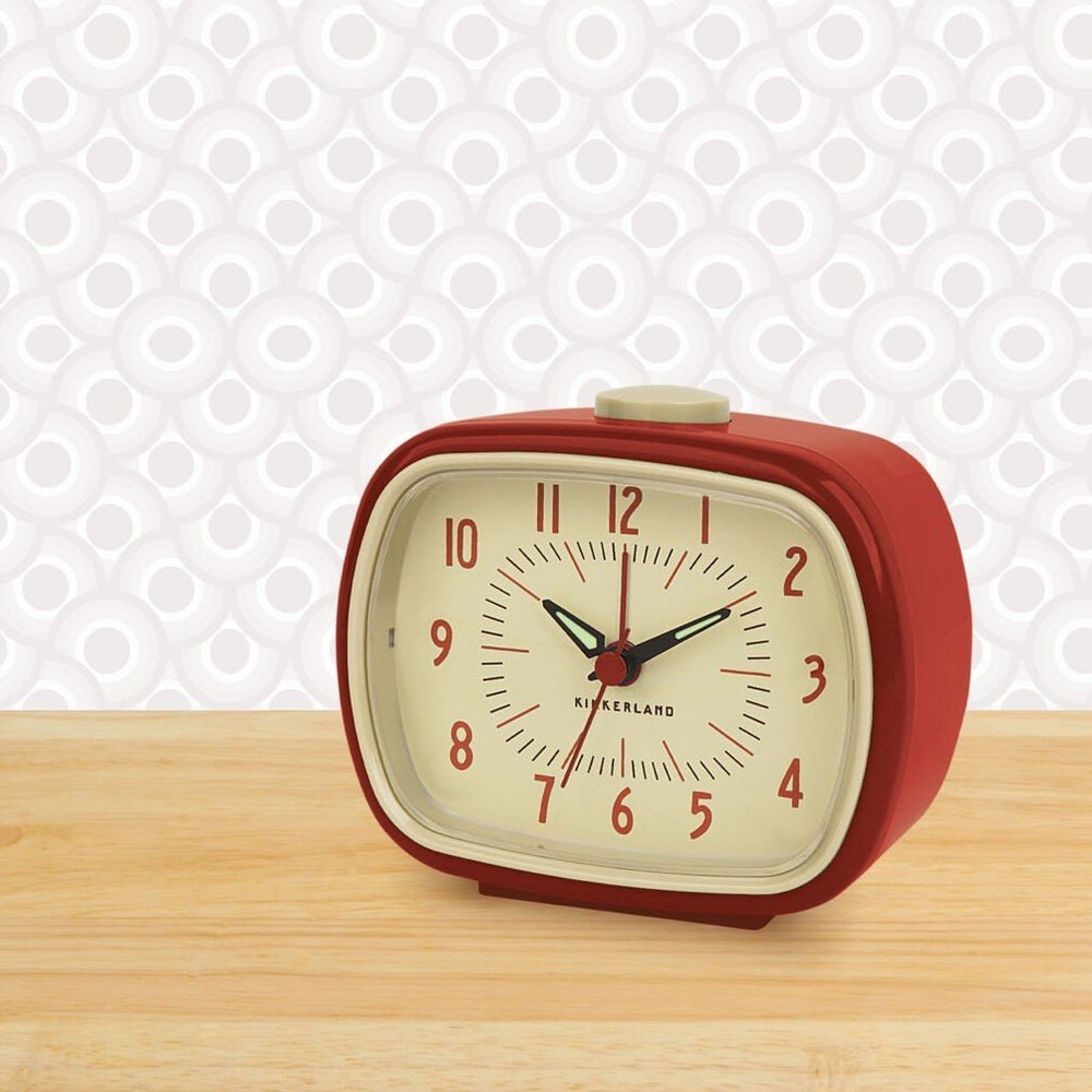 Retro Alarm Clock Red