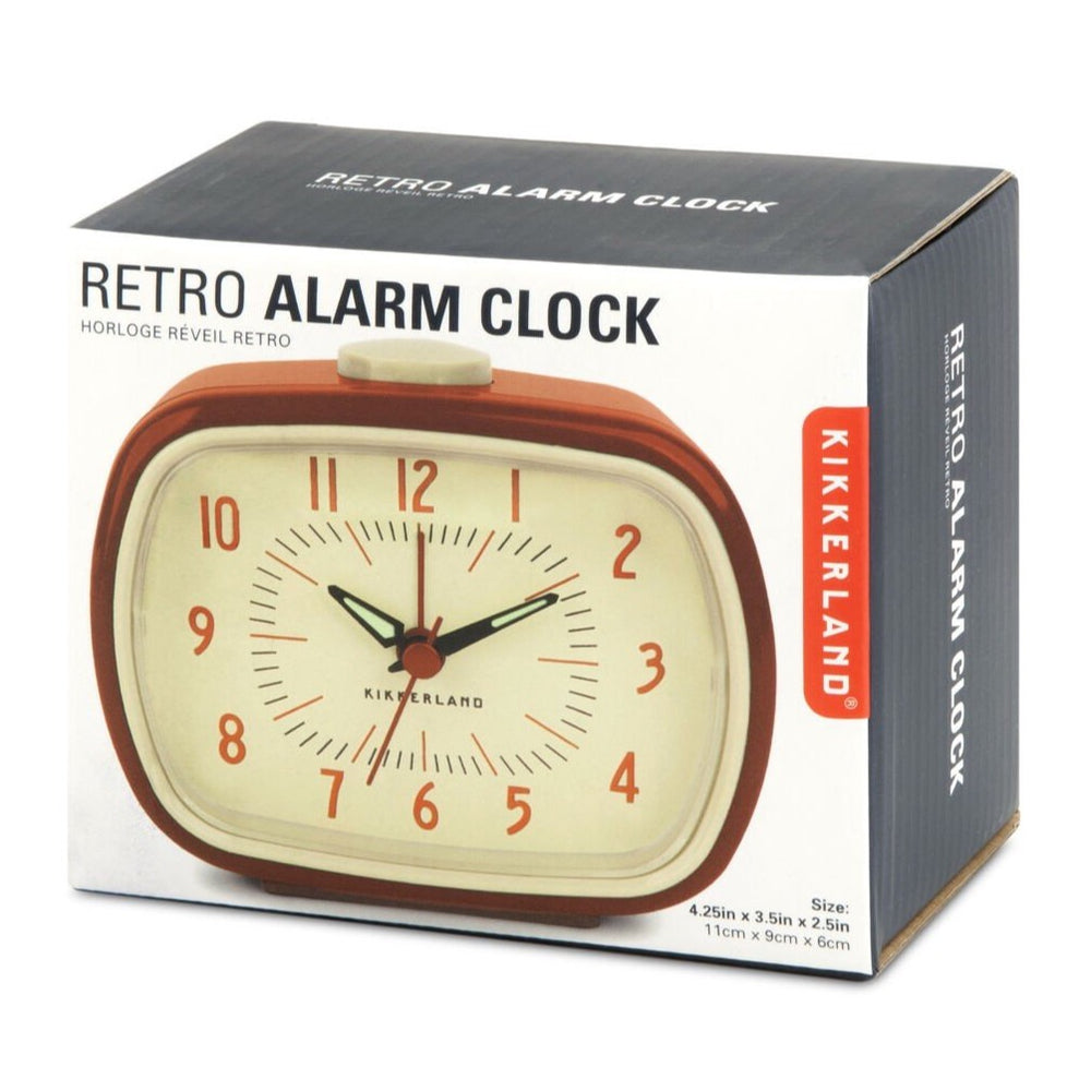 Retro Alarm Clock Red