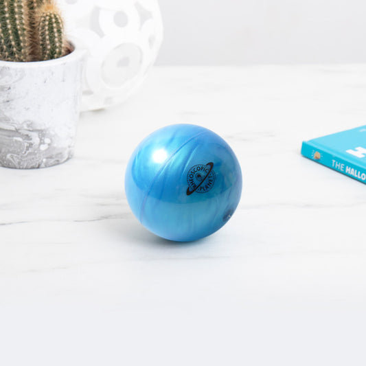 Ball Rheoscopic Fluid Planet in Earth Blue