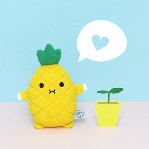 Pineapple mini plush soft toy for children 'Riceananas' in yellow