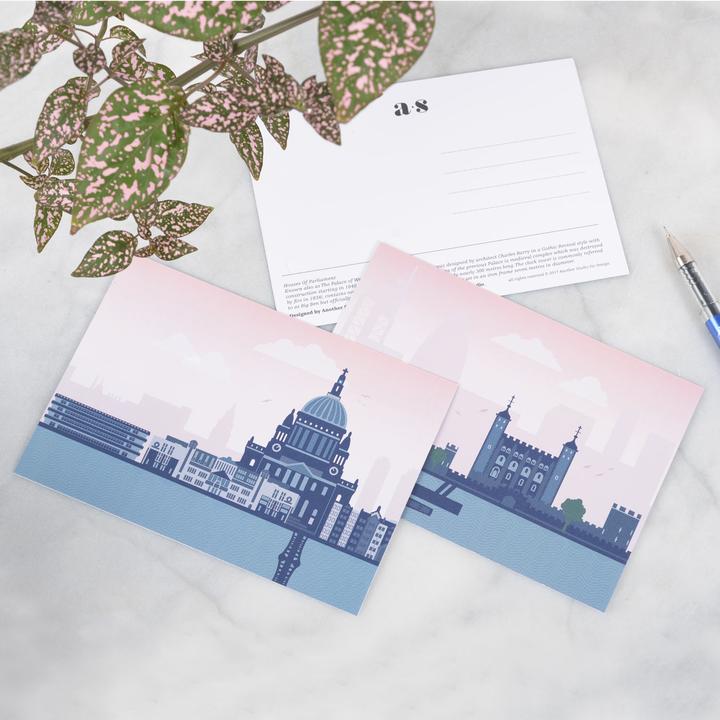 London postcards set