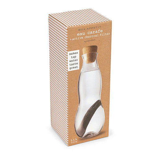 Glass Carafe & Charcoal Filter Box Appetit Eau