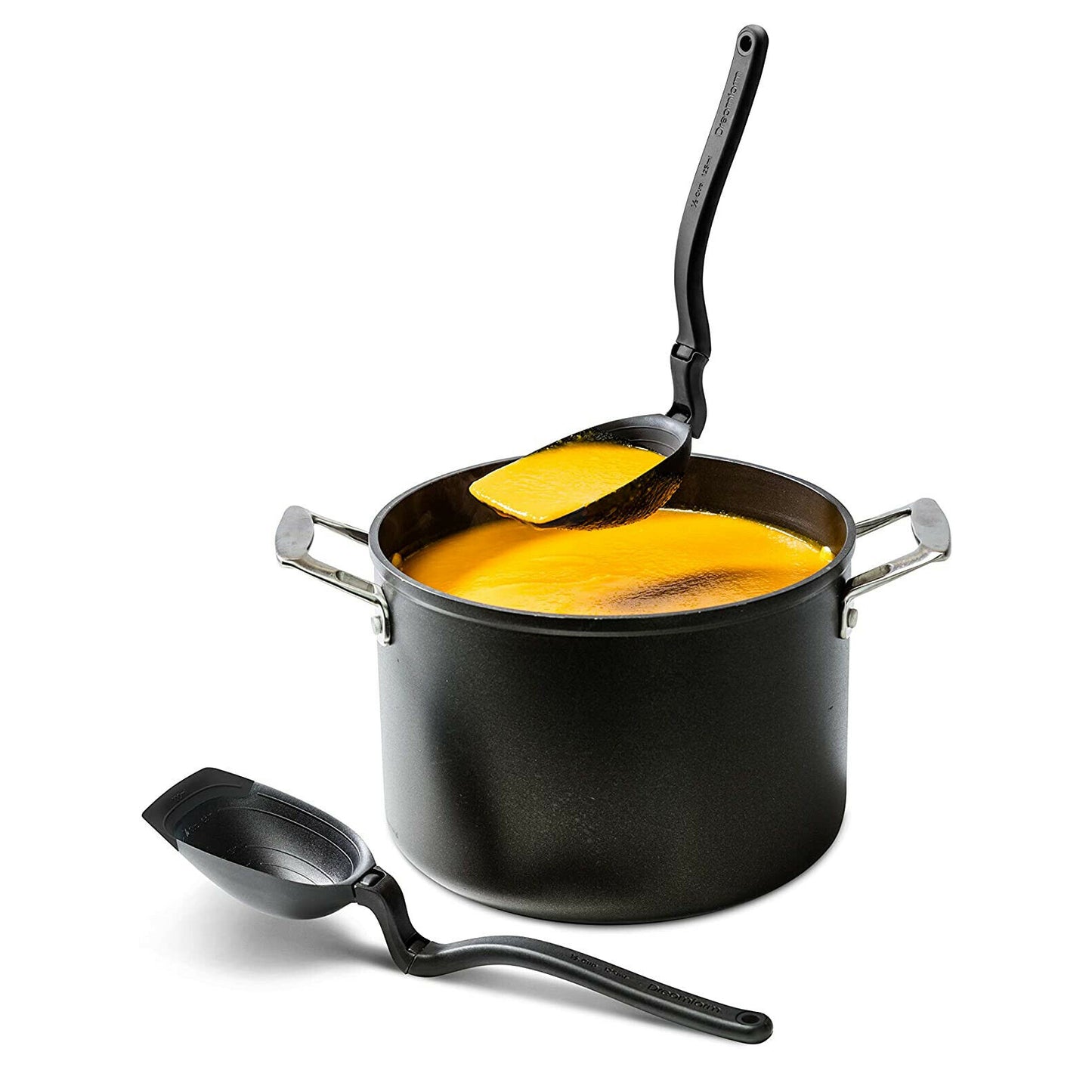 Ladle & Spoon In One Kitchen Utensil - Black Spadle