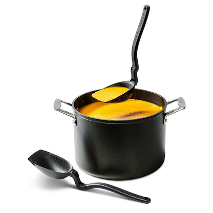 Ladle & Spoon In One Kitchen Utensil - Black Spadle