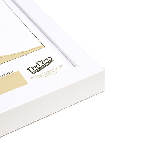 World Scratch Map Framed Gold