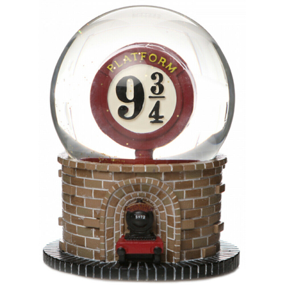 Snow Globe 9 3/4 Train Tunnel Gold Glitter Harry Potter