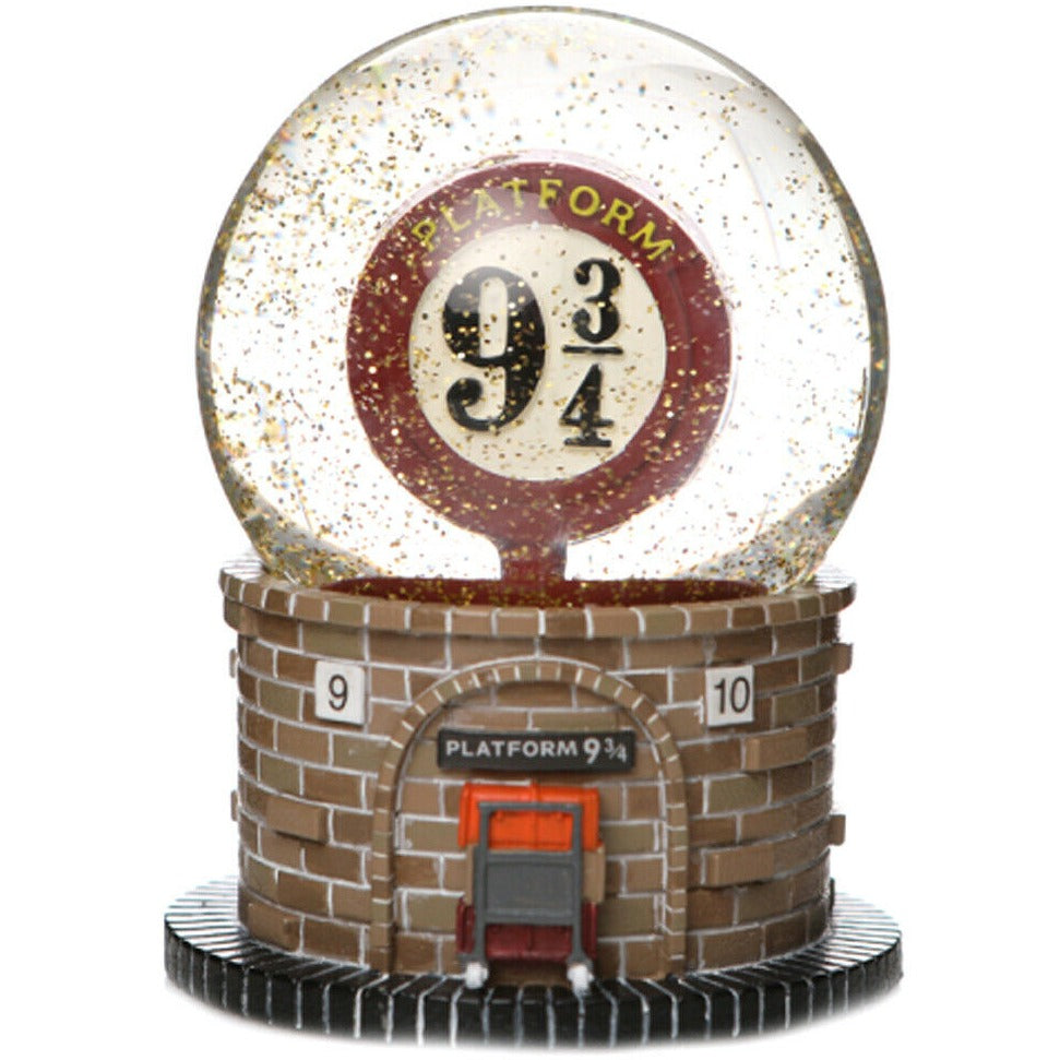 Snow Globe 9 3/4 Train Tunnel Gold Glitter Harry Potter