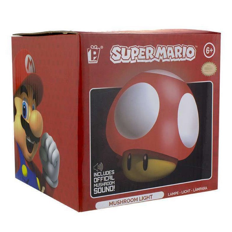 Nintendo Super Mario Mushroom Light in Red & White