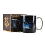 Harry Potter mug with heat changing Patronus Charm in black