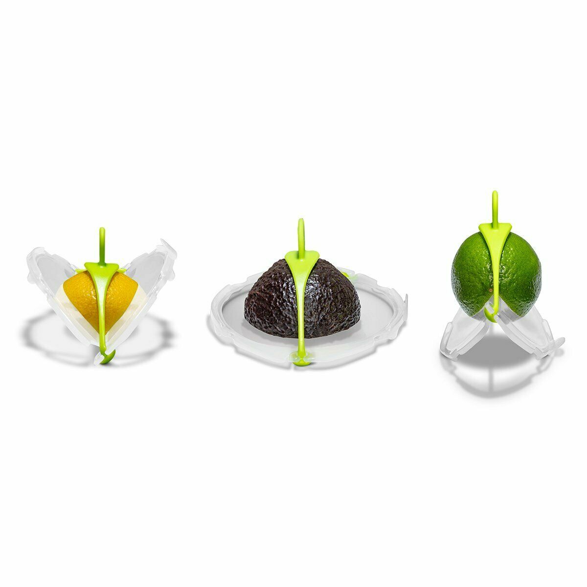 Food Save The Flexible Cut Food Freshness Tool Savel Clear Green Set of 2