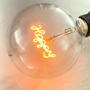 Happy Filament Yellow Lamp Exposed Bulb Steepletone LED