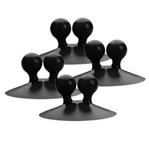 Jot Self Adhesive Suction Hook 4 Pack Black