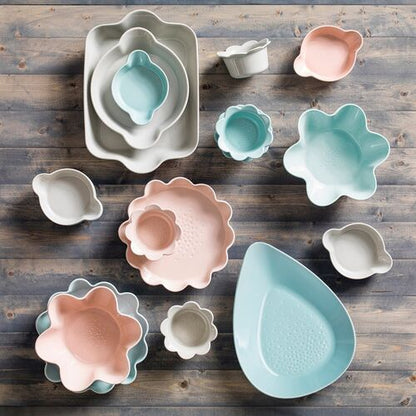 Blue Flower Baking Dish Ramekin Bowls Picadilly Set of 2