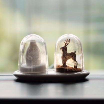 Salt and Pepper Shaker Deer and Polar Beer Wildlife