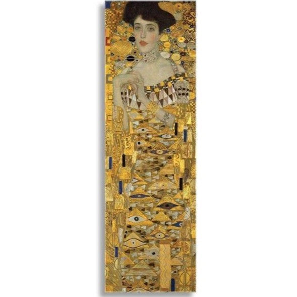 Scarf Klimt Portrait in Yellow and Black