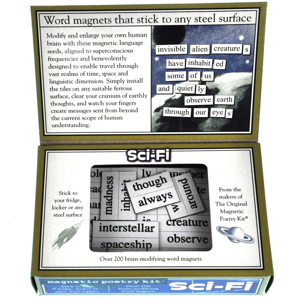 Magnetic Poetry Sci-Fi Set Game Puzzle