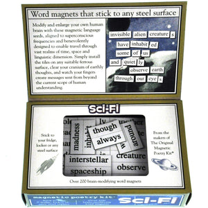 Magnetic Poetry Sci-Fi Set Game Puzzle
