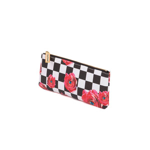 Pencil Case Seletti Roses Checkered Pattern