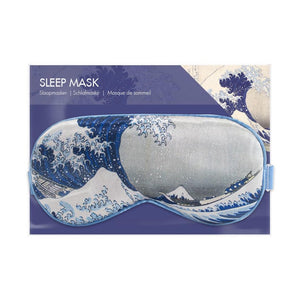 Sleeping Mask Hokusai Great Wave in Blue and White
