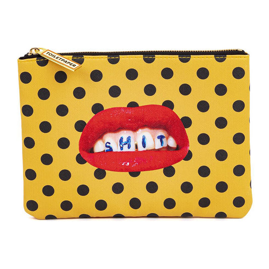 Beauty Case Square Seletti Sh*t Polka Dot Pattern