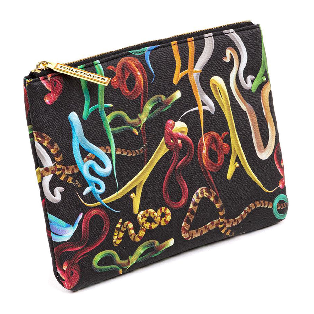 Beauty Case Square Seletti Snakes Pattern
