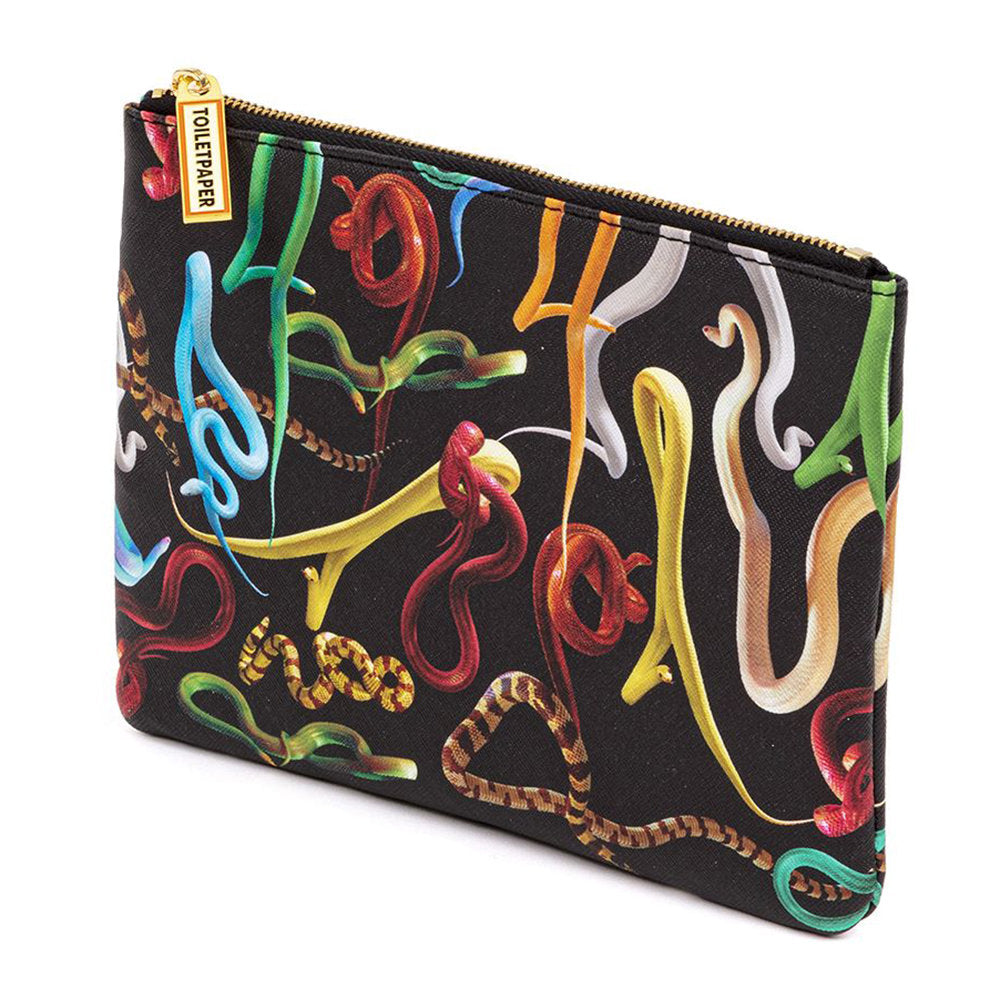 Beauty Case Square Seletti Snakes Pattern