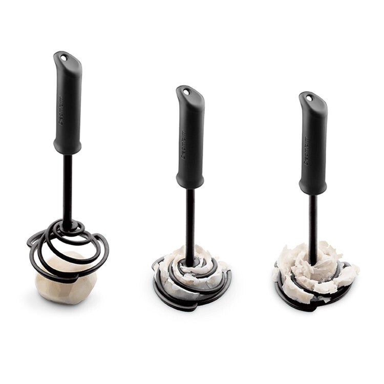 Potato Masher Avocado & Food Smasher Smood in Black