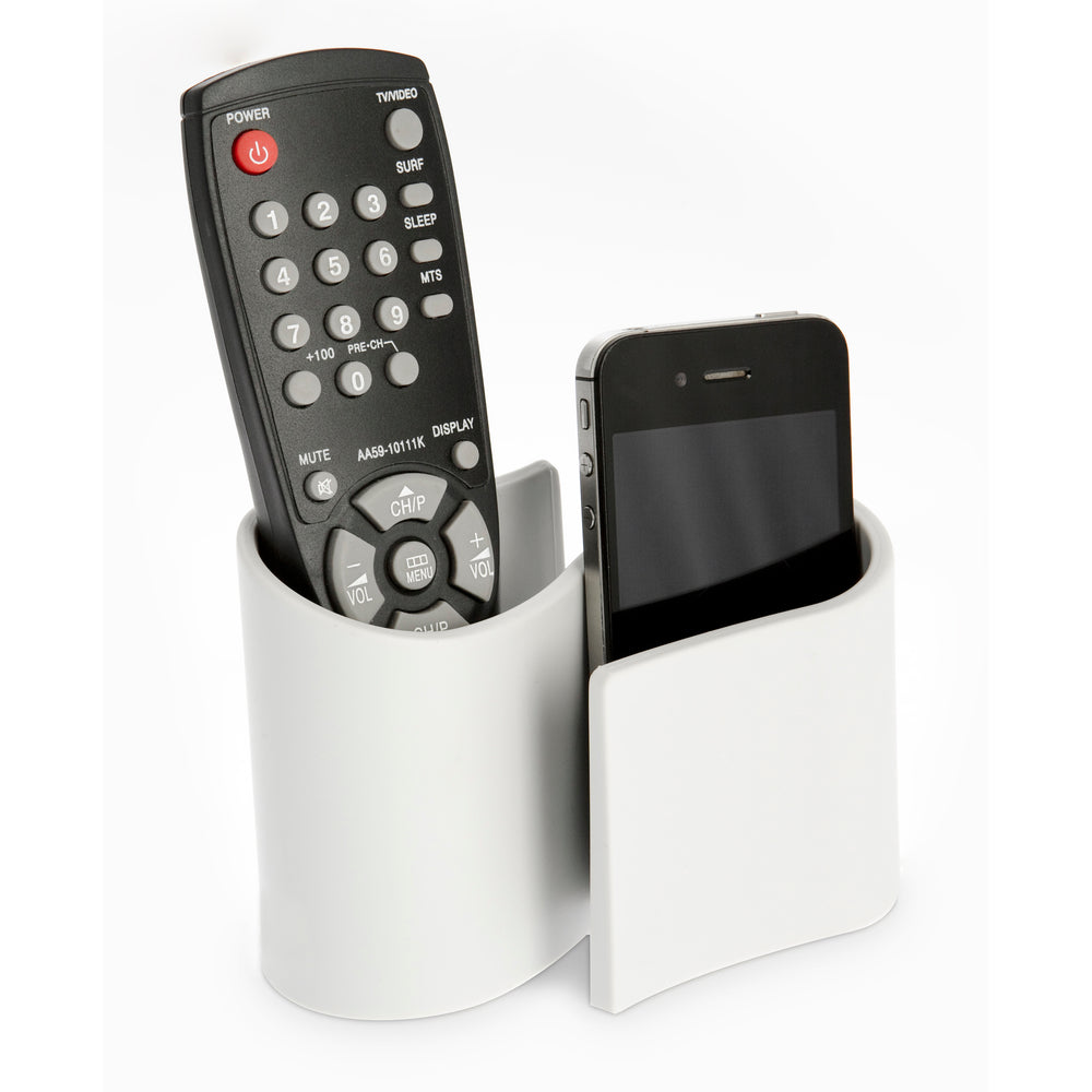 Snug desk tidy & remote control holder - grey